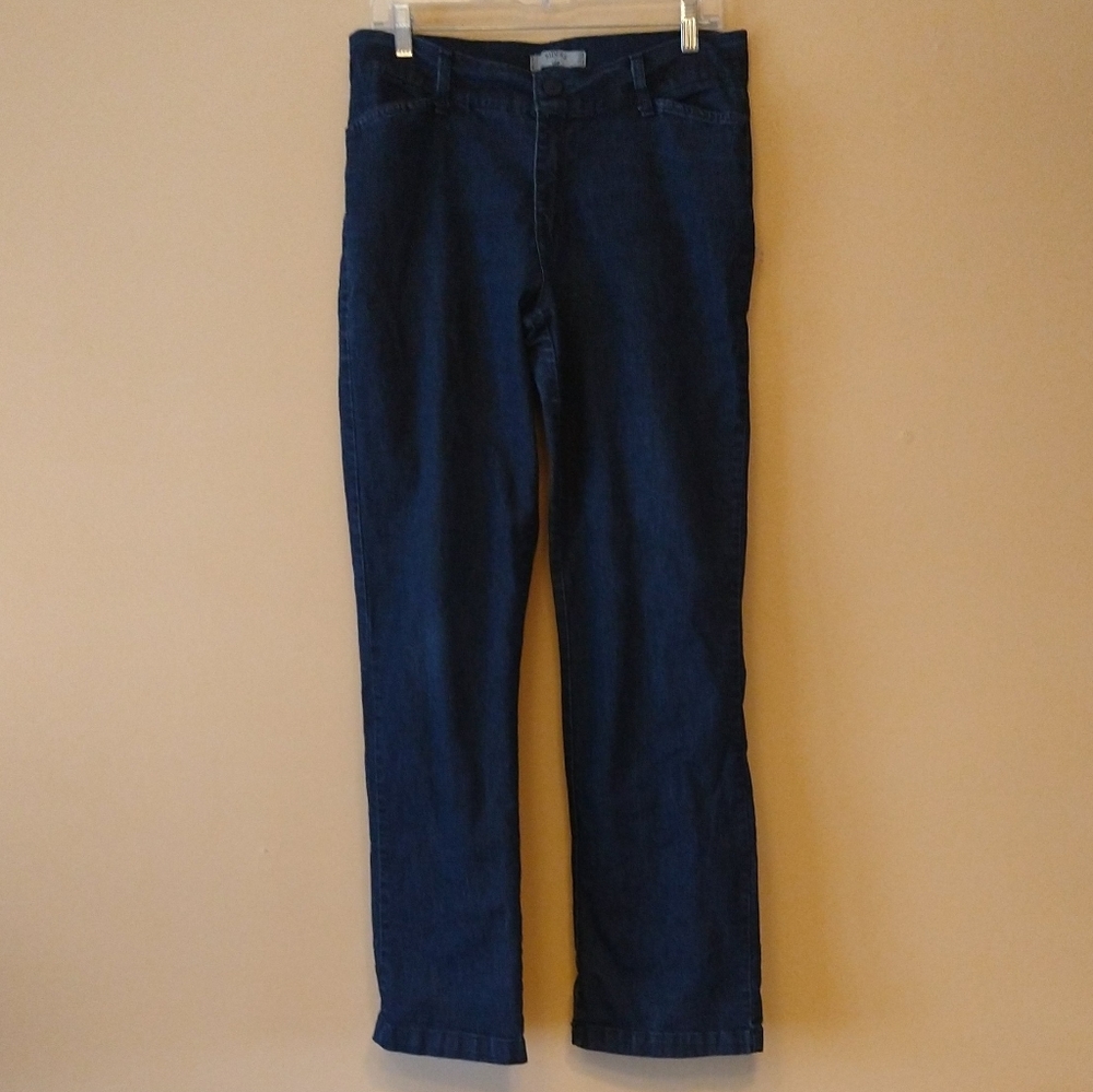 VGUC Riders by Lee dark wash, 4-pocket blue jeans, sz 8